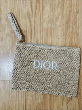 Dior parfums Woven Wristlet Pouch new